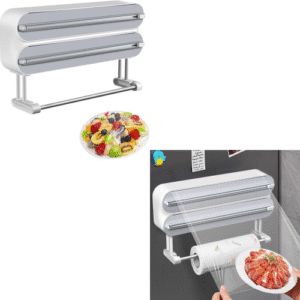 DISPENSADOR MAGNÉTICO DE PLÁSTICO CON SOPORTE PARA TOALLAS DE PAPEL