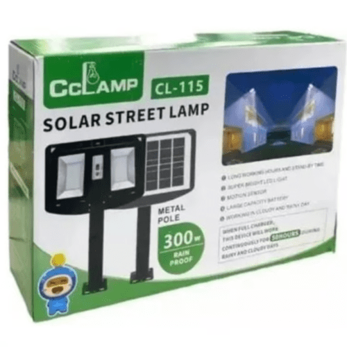 🔆 LÁMPARA SOLAR LED REFLECTORA DOBLE 300W CL115 | Iluminación Potente y Ecológica para Exteriores