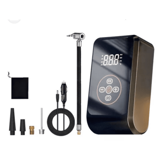 BOMBA DE COMPRESOR DE AIRE PARA NEUMÁTICO CON PANTALLA DIGITAL