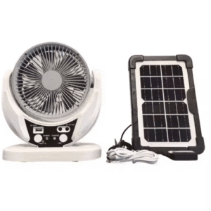 VENTILADOR RECARGABLE CON PANEL SOLAR