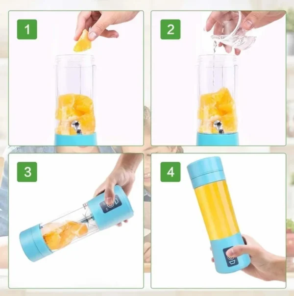 LICUADORA PORTÁTIL RECARGABLE JUGO BATIDOS VERDE