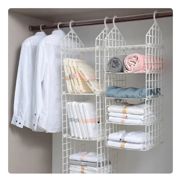 ORGANIZADOR DE ARMARIO COLGANTE DE PLÁSTICO