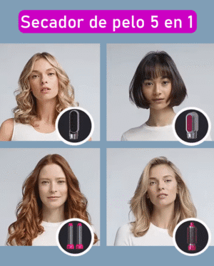 CEPILLO SECADOR CABELLO 5 -1 PEINE AIRE CALIENTE