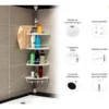 ESTANTE AJUSTABLE 4 NIVELES ORGANIZADOR BAÑO