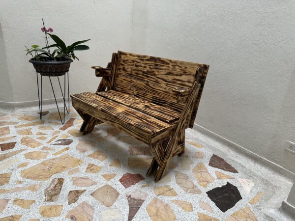 🪵Mesa Banca Convertible de Pino Canadiense | 3 Acabados | Envío gratis