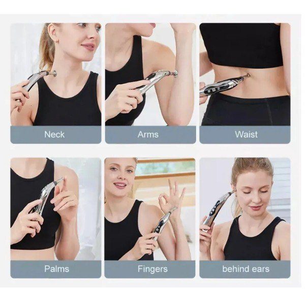 💆‍♂️ Bolígrafo de Acupuntura 3 en 1 Recargable | Alivio, Energía y Bienestar en tus Manos