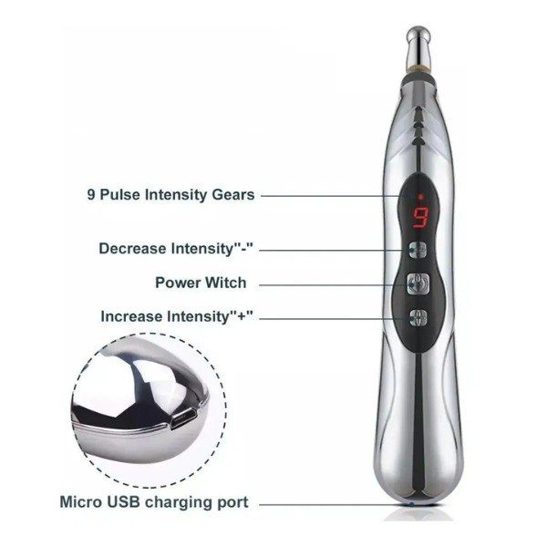 💆‍♂️ Bolígrafo de Acupuntura 3 en 1 Recargable | Alivio, Energía y Bienestar en tus Manos