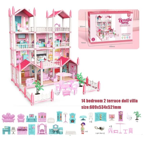 🏰CASA DE JUGUETE GRANDE PARA NIÑAS 4 PISOS | Sueños, Fantasía y Diversión Sin Fin