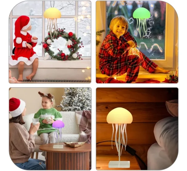 🪼 LÁMPARA MEDUSA LED | Iluminación Decorativa con Estilo Mágico y Moderno