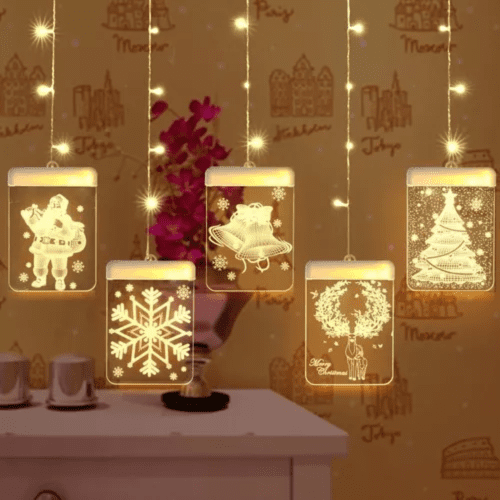 🟨 LUCES CUADRADAS DE NAVIDAD 3 METROS | Iluminación Cálida y Elegante para tu Hogar