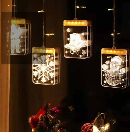 🟨 LUCES CUADRADAS DE NAVIDAD 3 METROS | Iluminación Cálida y Elegante para tu Hogar