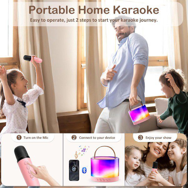 🎤Micrófono Inalámbrico con Parlante Bluetooth K52 | Karaoke y Diversión en Cualquier Lugar