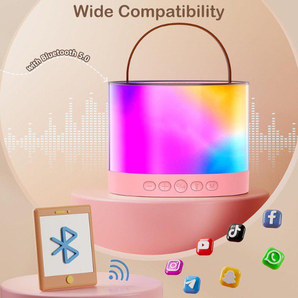 🎤Micrófono Inalámbrico con Parlante Bluetooth K52 | Karaoke y Diversión en Cualquier Lugar