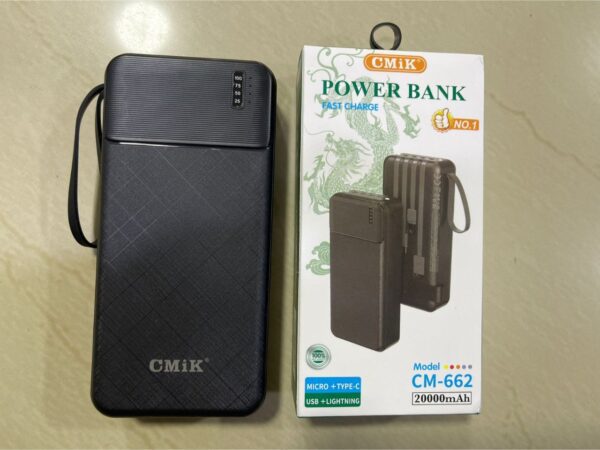 POWER BANK CM-662 1 🔋 Power Bank CMiK CM-662 de 20000mAh | Energía Portátil para tus Aventuras
