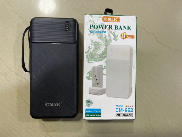POWER BANK CM-662 3 🔋 Power Bank CMiK CM-662 de 20000mAh | Energía Portátil para tus Aventuras