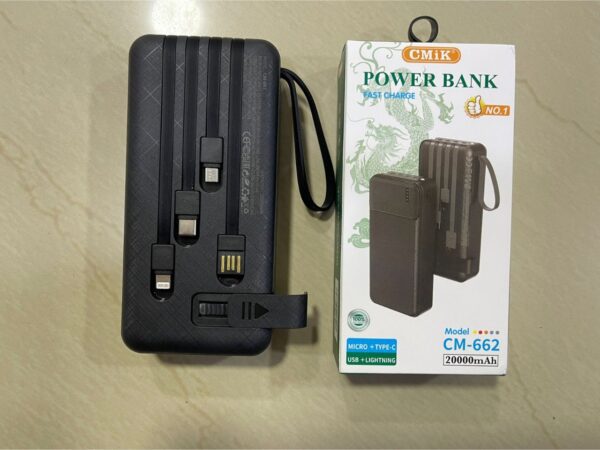 POWER BANK CM-662 6 🔋 Power Bank CMiK CM-662 de 20000mAh | Energía Portátil para tus Aventuras