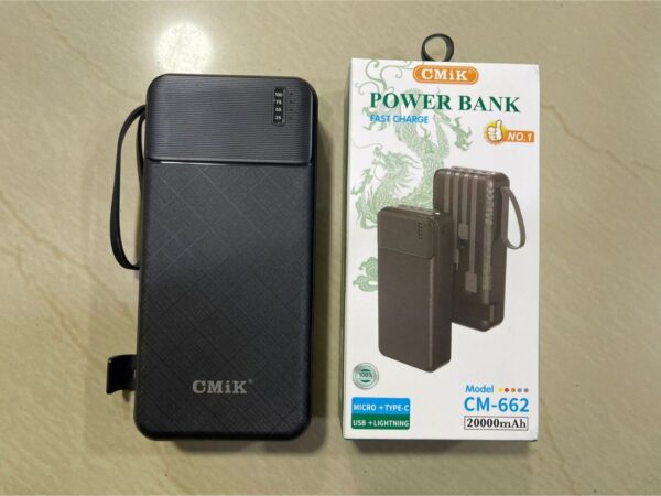 POWER BANK CM-662 7 🔋 Power Bank CMiK CM-662 de 20000mAh | Energía Portátil para tus Aventuras