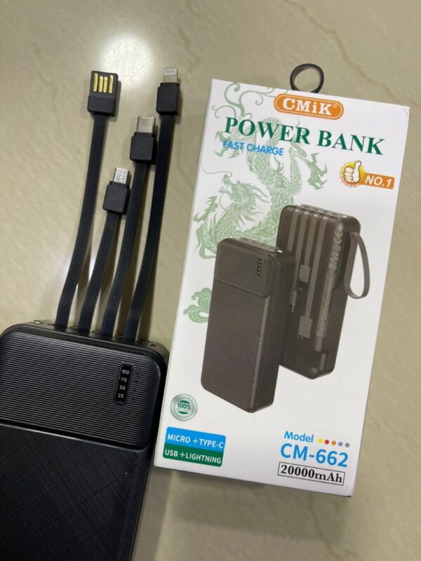 POWER BANK CM-662 9 🔋 Power Bank CMiK CM-662 de 20000mAh | Energía Portátil para tus Aventuras