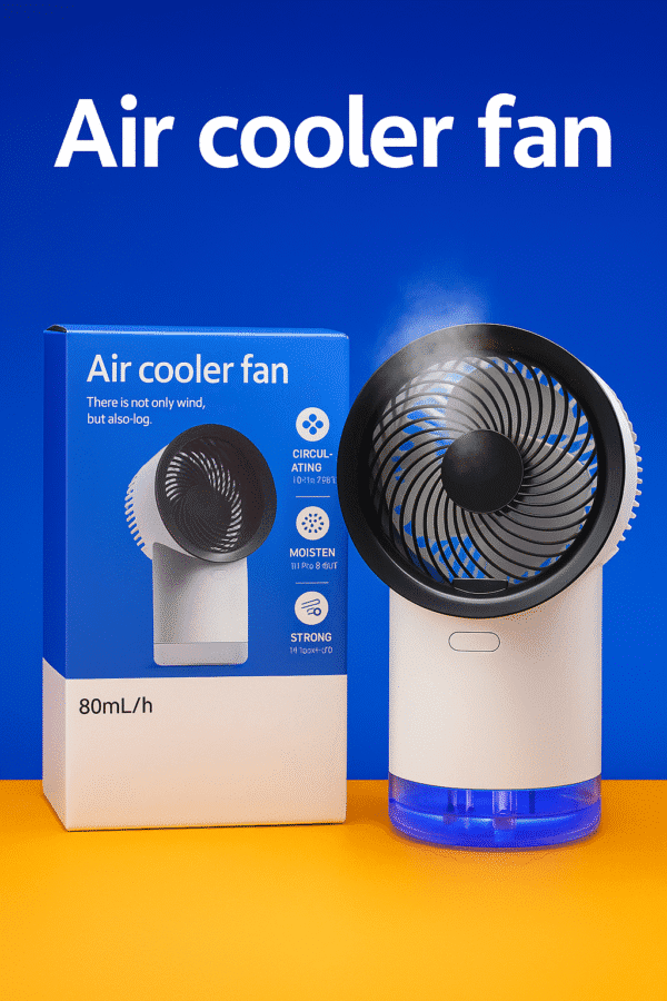 🌬️ VENTILADOR DIFUSOR PORTÁTIL | Frescura, Eficiencia y Comodidad en un Solo Dispositivo