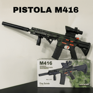 PISTOLA M416 ⭐ RIFLE DE HIDROGEL CAMUFLAJE M416 | Potencia, Precisión y Máxima Diversión Segura
